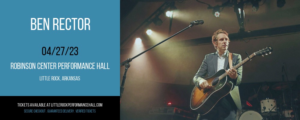 Ben Rector at Robinson Center tickets Ben Rector at Robinson Center